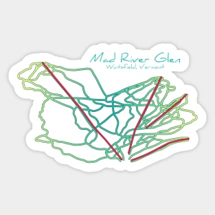 Mad River Glen Trail Map Sticker